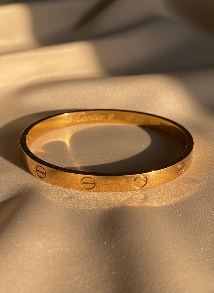 Carteer in gold bangle