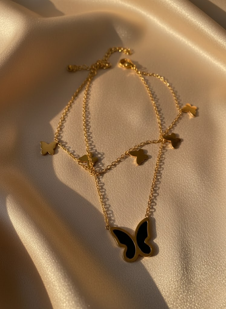 black butterfly bracelet