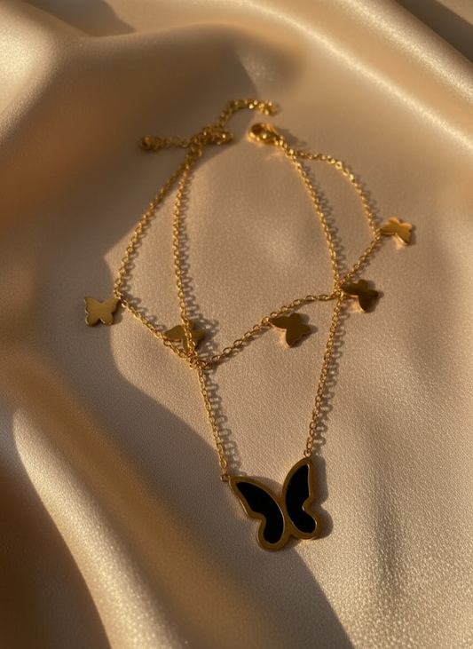 black butterfly bracelet