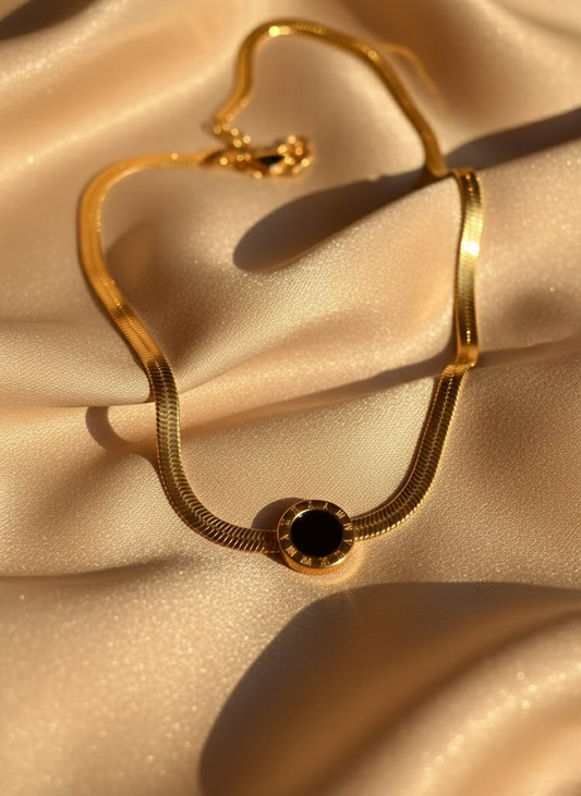 black moon life necklace